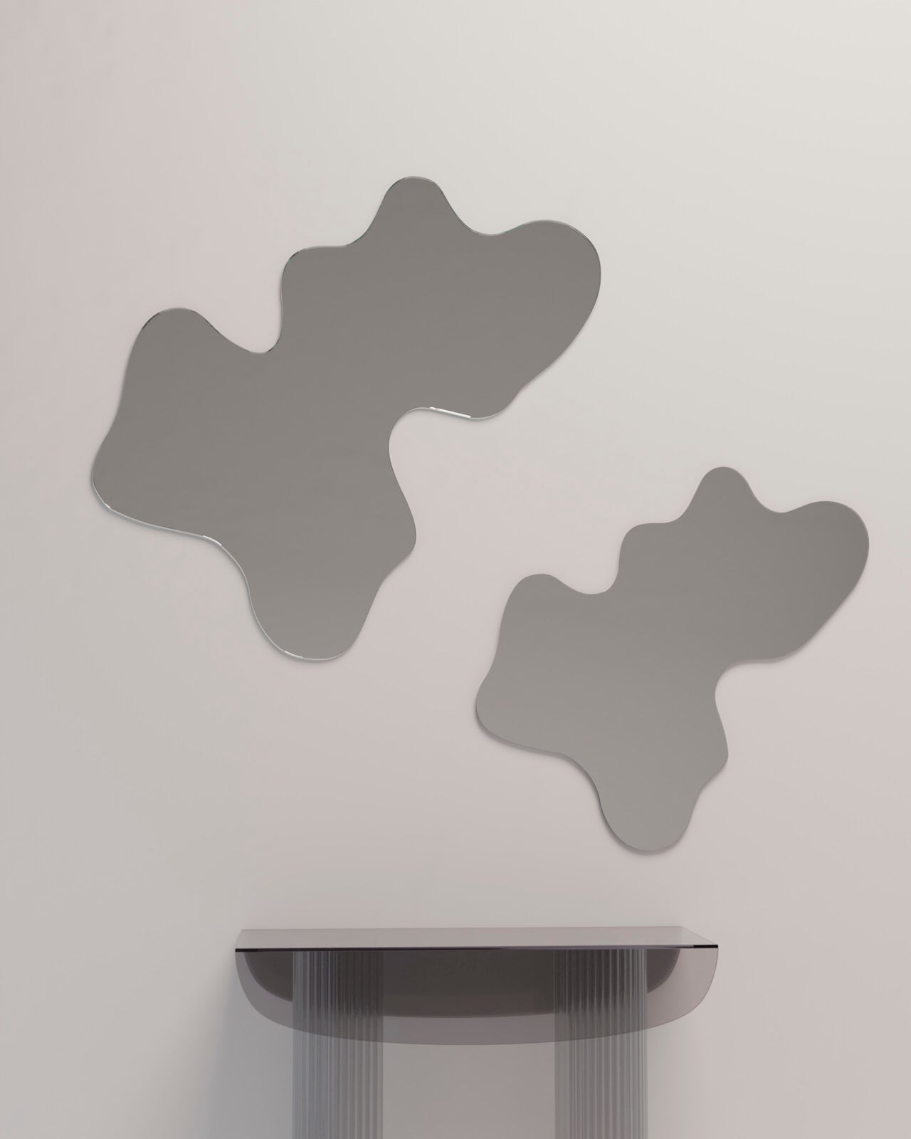 Miroirs en forme de flaque d’eau formats M et L